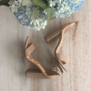 Sam Edelman Yaro Block Nude Heel size 7M